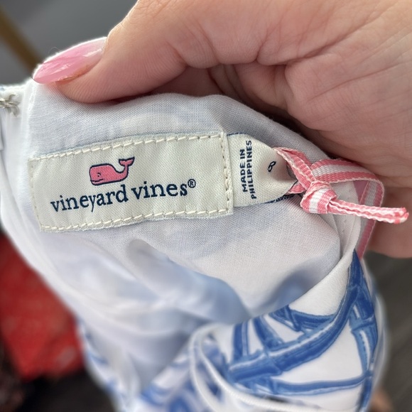 Vineyard Vines Bamboo Lattice Halter Jumpsuit NWT - Picture 5 of 6